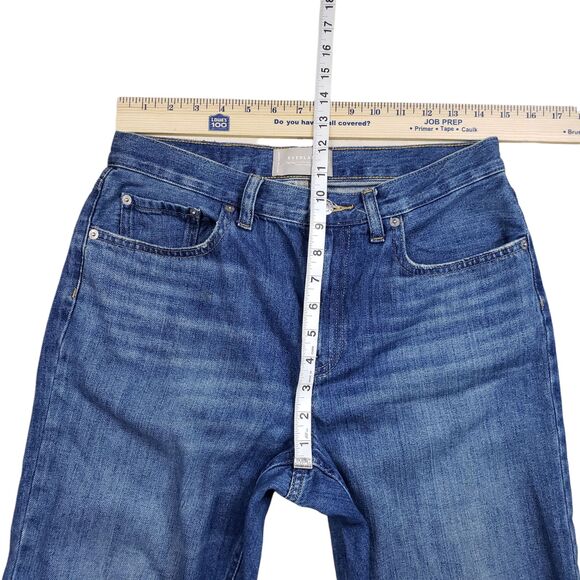 Everlane The Super Soft Straight Leg Jeans Womens 27 Blue Organic Cotton - Picture 5 of 10
